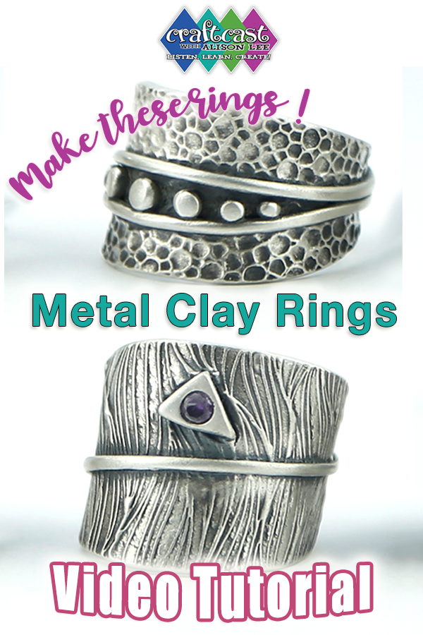 Creating Leaf-Like Metal Clay Rings - Craftcast